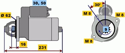 BOSCH 9 000 334 102 - Стартер unicars.by