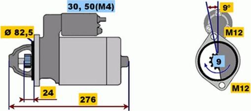 BOSCH 9 000 331 419 - Стартер unicars.by