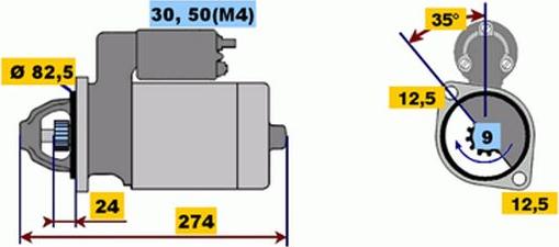 BOSCH 9 000 331 418 - Стартер unicars.by