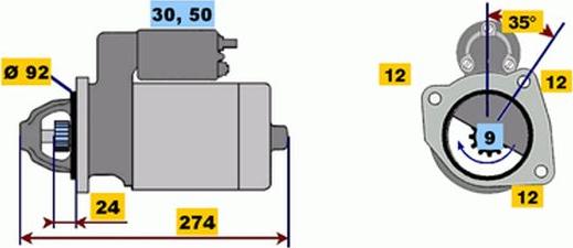 BOSCH 9 000 331 432 - Стартер unicars.by