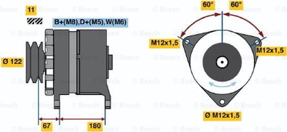 BOSCH 9 120 456 048 - Генератор unicars.by