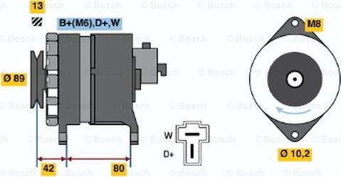 BOSCH 9 120 144 622 - Генератор unicars.by