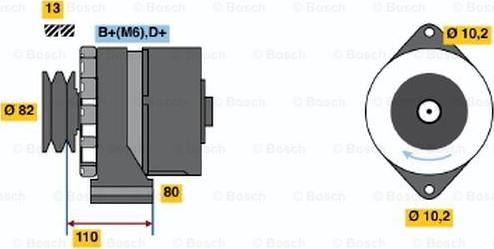 BOSCH 9 120 144 102 - Генератор unicars.by