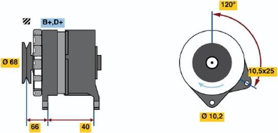 BOSCH 9 120 144 280 - Генератор unicars.by