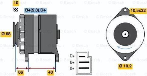 BOSCH 9 120 144 288 - Генератор unicars.by