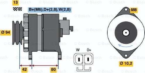 BOSCH 9 120 334 643 - Генератор unicars.by