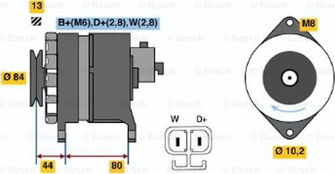 BOSCH 9 120 334 638 - Генератор unicars.by