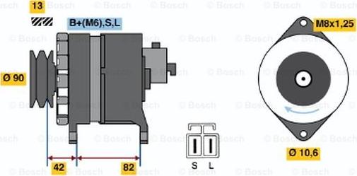 BOSCH 9 120 335 001 - Генератор unicars.by