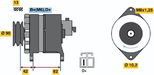 BOSCH 9 120 335 002 - Генератор unicars.by