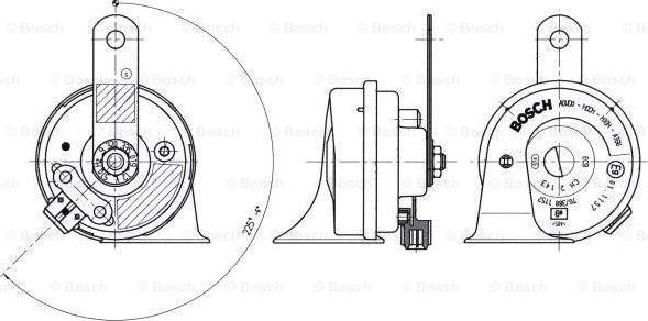 BOSCH 9 320 335 019 - Звуковой сигнал unicars.by