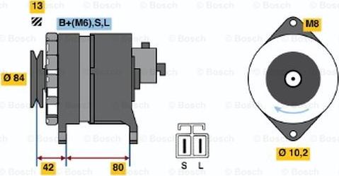 BOSCH 6 033 GB4 016 - Генератор unicars.by