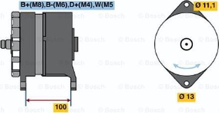 BOSCH 6 033 GB3 020 - Генератор unicars.by