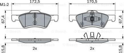 Ruville D10477950 - Тормозные колодки, дисковые, комплект unicars.by