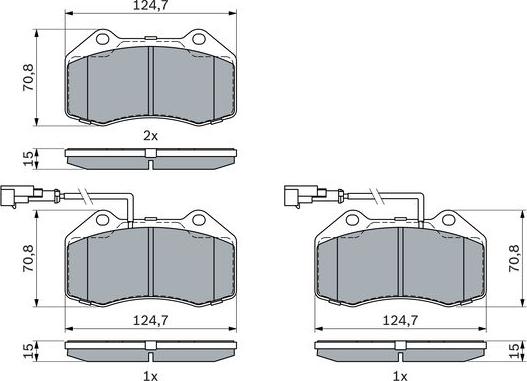 BOSCH 0 986 494 903 - Тормозные колодки, дисковые, комплект unicars.by