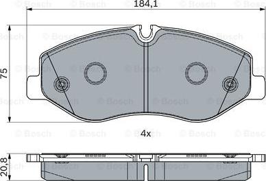 BOSCH 0 986 494 914 - Тормозные колодки, дисковые, комплект unicars.by