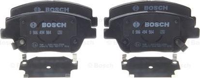 BOSCH 0 986 494 984 - Тормозные колодки, дисковые, комплект unicars.by