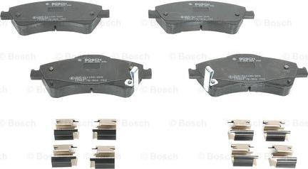 BOSCH 0 986 494 932 - Тормозные колодки, дисковые, комплект unicars.by