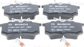 BOSCH 0 986 494 923 - Тормозные колодки, дисковые, комплект unicars.by