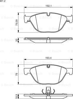 BOSCH 0 986 494 429 - Тормозные колодки, дисковые, комплект unicars.by