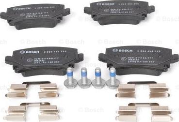 BOSCH 0 986 494 595 - Тормозные колодки, дисковые, комплект unicars.by