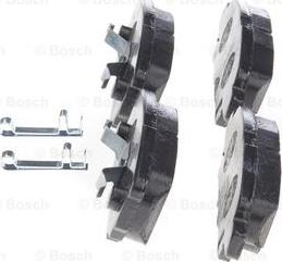 BOSCH 0 986 494 502 - Тормозные колодки, дисковые, комплект unicars.by