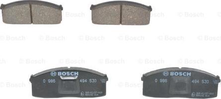 BOSCH 0 986 494 530 - Тормозные колодки, дисковые, комплект unicars.by