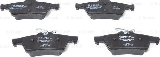 BOSCH 0 986 494 528 - Тормозные колодки, дисковые, комплект unicars.by