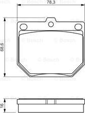 BOSCH 0 986 494 579 - Тормозные колодки, дисковые, комплект unicars.by