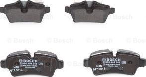 BOSCH 0 986 494 645 - Тормозные колодки, дисковые, комплект unicars.by