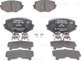 BOSCH 0 986 494 655 - Тормозные колодки, дисковые, комплект unicars.by