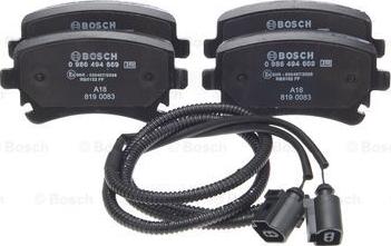 BOSCH 0 986 494 669 - Тормозные колодки, дисковые, комплект unicars.by