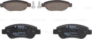 BOSCH 0 986 494 606 - Тормозные колодки, дисковые, комплект unicars.by