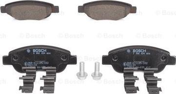 BOSCH 0 986 494 606 - Тормозные колодки, дисковые, комплект unicars.by