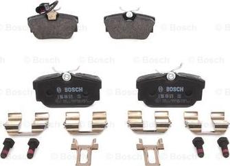 BOSCH 0 986 494 619 - Тормозные колодки, дисковые, комплект unicars.by