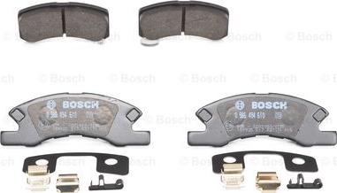 BOSCH 0 986 494 610 - Тормозные колодки, дисковые, комплект unicars.by