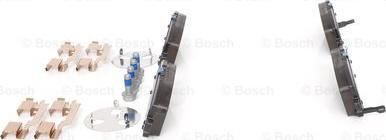 BOSCH 0 986 494 611 - Тормозные колодки, дисковые, комплект unicars.by