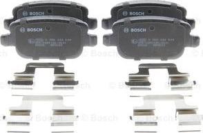 BOSCH 0 986 494 639 - Тормозные колодки, дисковые, комплект unicars.by