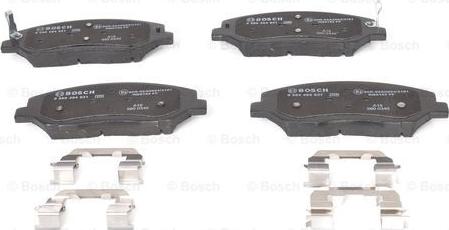 BOSCH 0 986 494 631 - Тормозные колодки, дисковые, комплект unicars.by