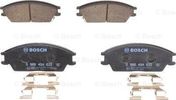 BOSCH 0 986 494 620 - Тормозные колодки, дисковые, комплект unicars.by