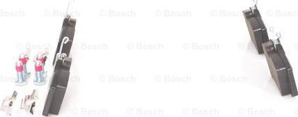 BOSCH 0 986 494 621 - Тормозные колодки, дисковые, комплект unicars.by