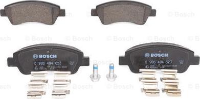 BOSCH 0 986 494 623 - Тормозные колодки, дисковые, комплект unicars.by