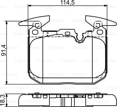 BOSCH 0 986 494 674 - Тормозные колодки, дисковые, комплект unicars.by