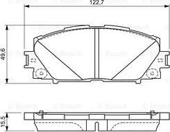 BOSCH 0 986 494 670 - Тормозные колодки, дисковые, комплект unicars.by