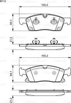 BOSCH 0 986 494 672 - Тормозные колодки, дисковые, комплект unicars.by