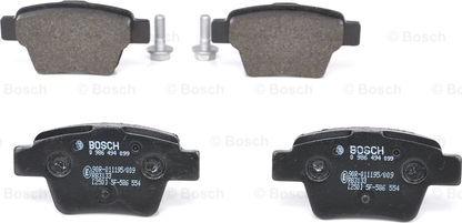 BOSCH 0 986 494 099 - Тормозные колодки, дисковые, комплект unicars.by