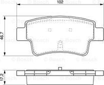 BOSCH 0 986 494 094 - Тормозные колодки, дисковые, комплект unicars.by