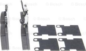 BOSCH 0 986 494 000 - Тормозные колодки, дисковые, комплект unicars.by