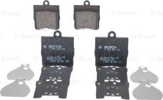 BOSCH 0 986 494 016 - Тормозные колодки, дисковые, комплект unicars.by