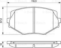 BOSCH 0 986 494 080 - Тормозные колодки, дисковые, комплект unicars.by