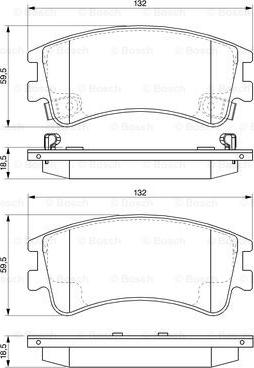 BOSCH 0 986 494 079 - Тормозные колодки, дисковые, комплект unicars.by